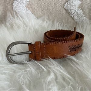 Calvin Klein Vintage Brown Leather Belt